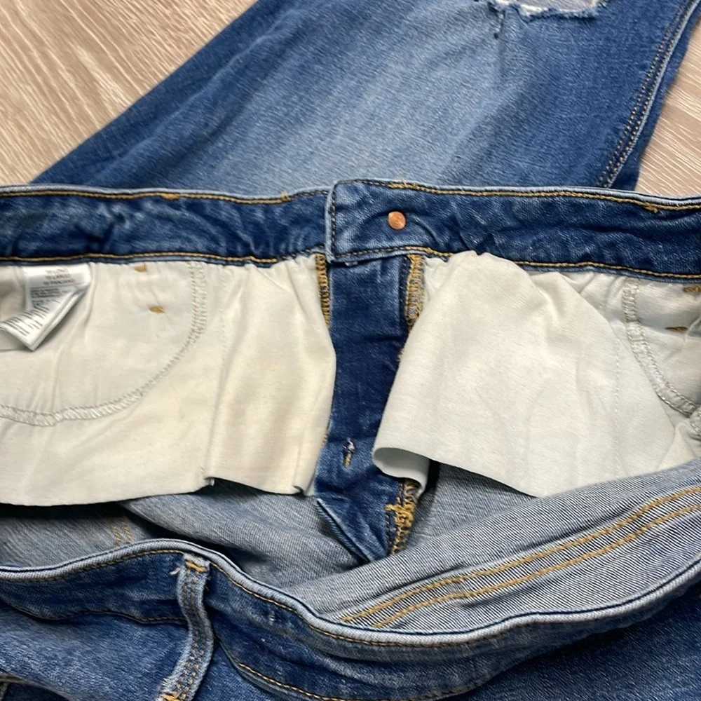 Old Navy Rockstar Super Skinny High Rise Secret Slim Pocket Distressed Denim 18L